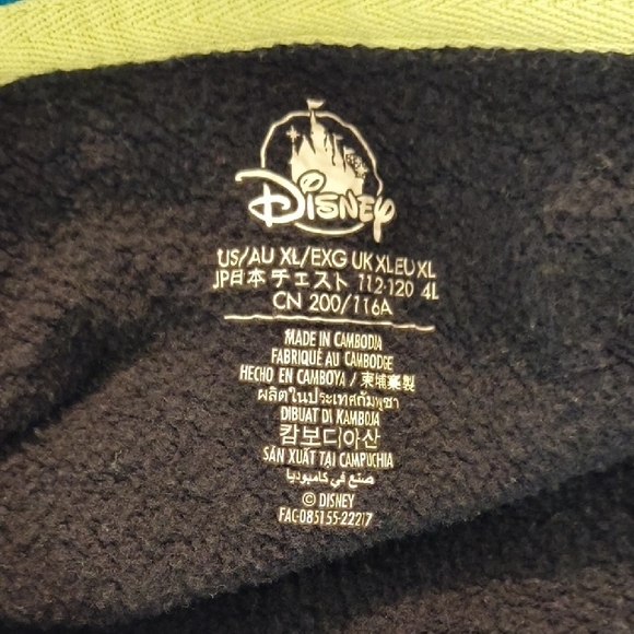 Disney Adult Black Pullover Hoodie , Size XL - Picture 9 of 9